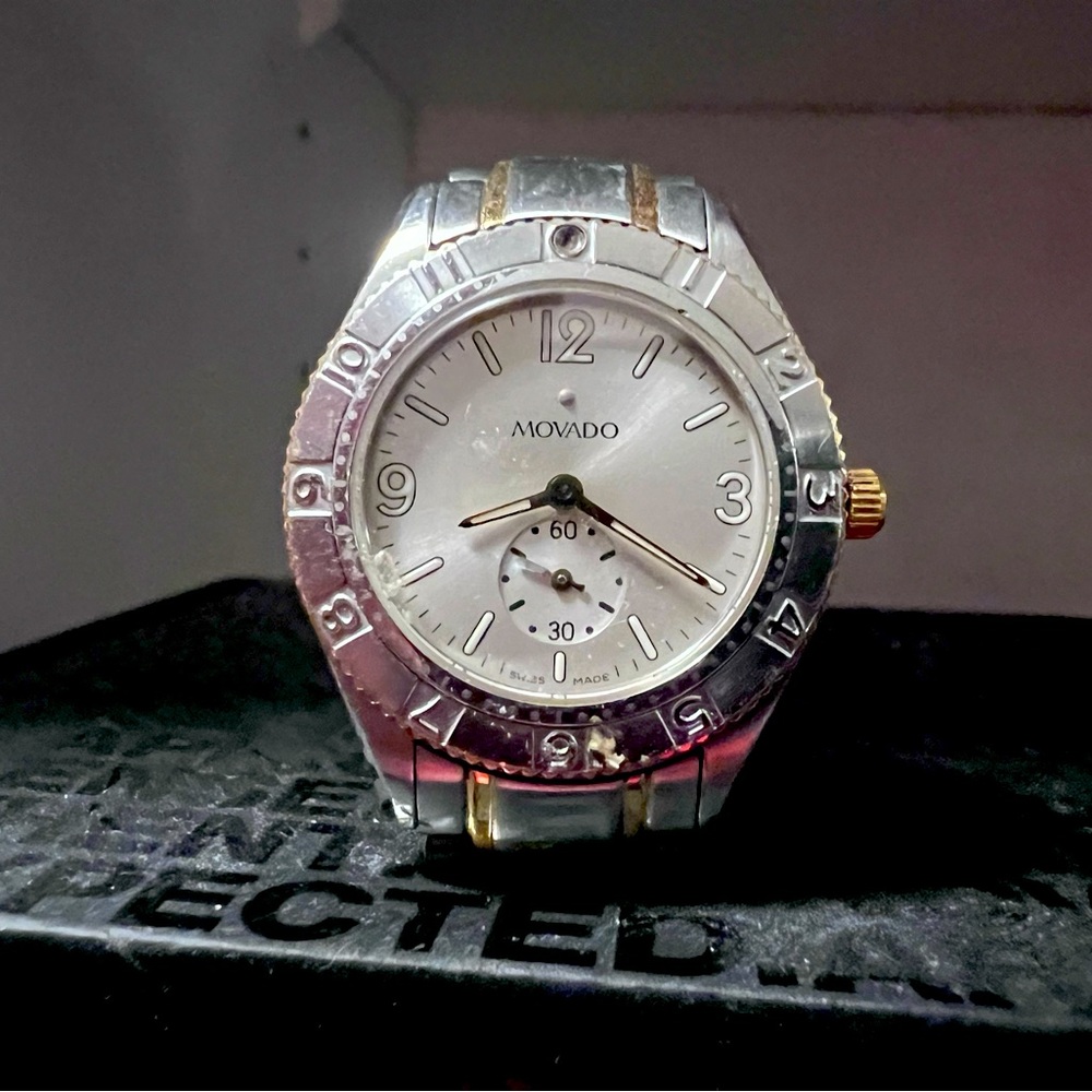 Gold and Chrome Movado unique goes with everything